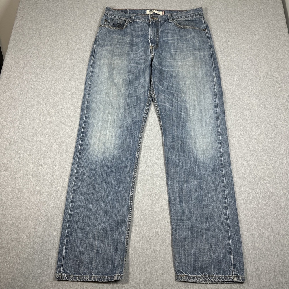 Levi's Y2K 505 Men's Relaxed Fit Faded Denim Jeans Size‎ 36x34(34x33) Whiskered